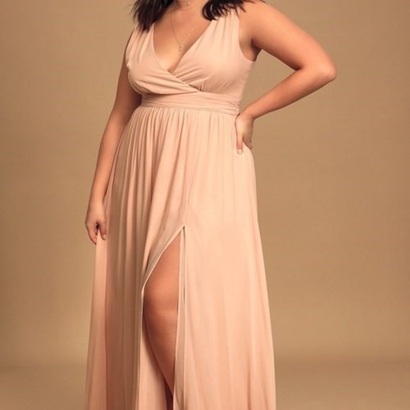 Lulu's Thoughts of Hue Blush Bridesmaid Dress - Picture 2 of 3